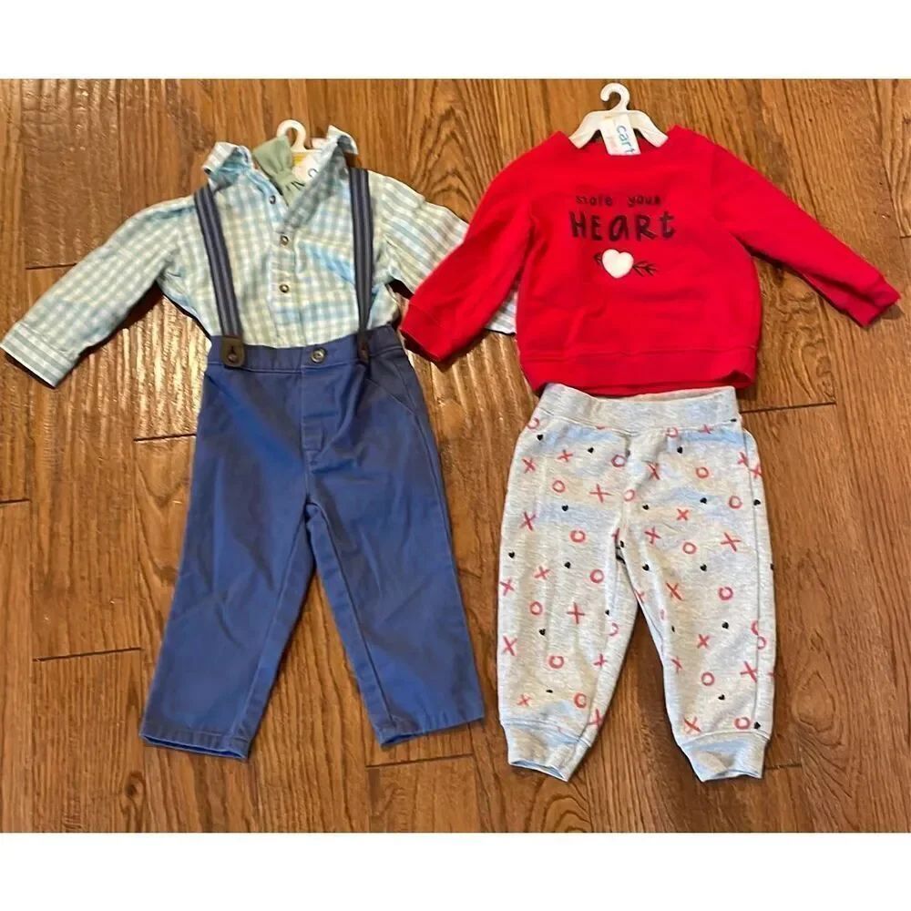 Boys NWT boys outfit bundle- fancy dress and Valentine’s Day 12 month
